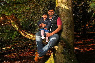 Father and son sat in a tree