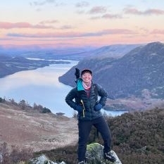 A photo of previous Marine Futures Intern, Flo, on a hill.